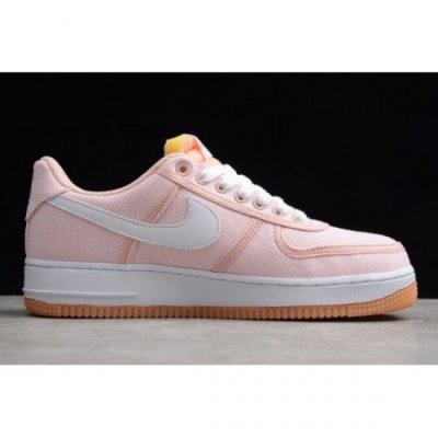 Nike Bayan Air Force 1 '07 Premium Açık Krema / Kırmızı Kaykay Ayakkabı Türkiye - 7RE82C96